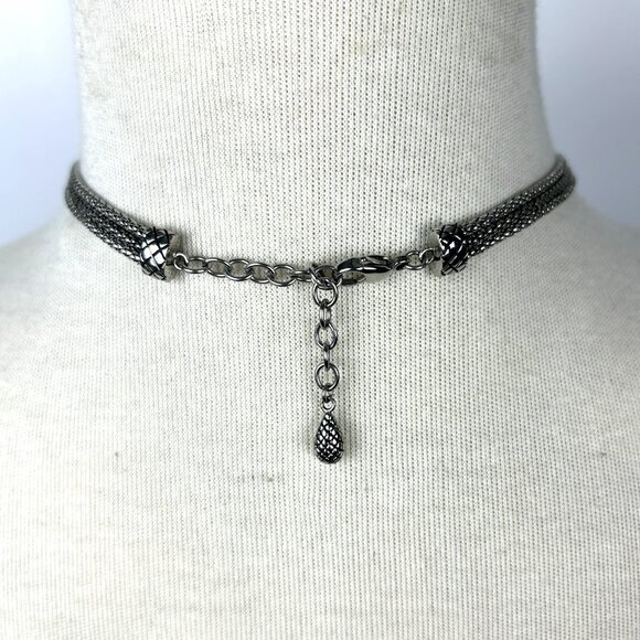 Tocara‎ Stainless Steel Pendant Reversible Necklace - Picture 9 of 12